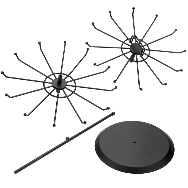 MyGift Rotating Jewelry Display Stand 24 Hooks Wayfair